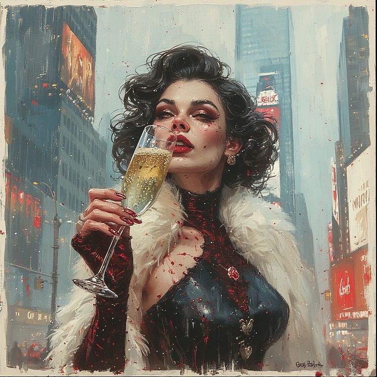 Things Got a Little Messy Before the Ball Dropped