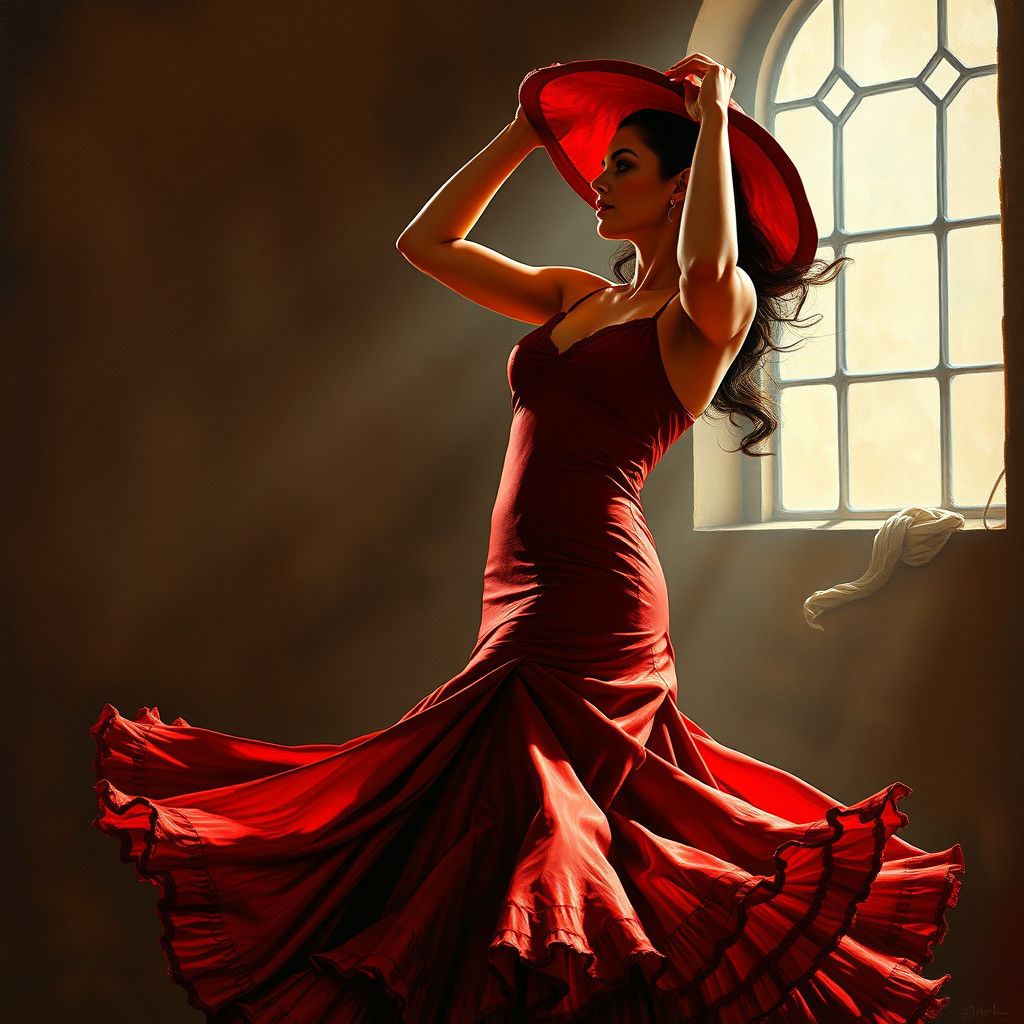 the flamenco dancer  by @Neluriko