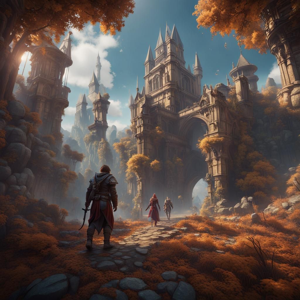 Adventurers with Unreal Engine 4 graphics