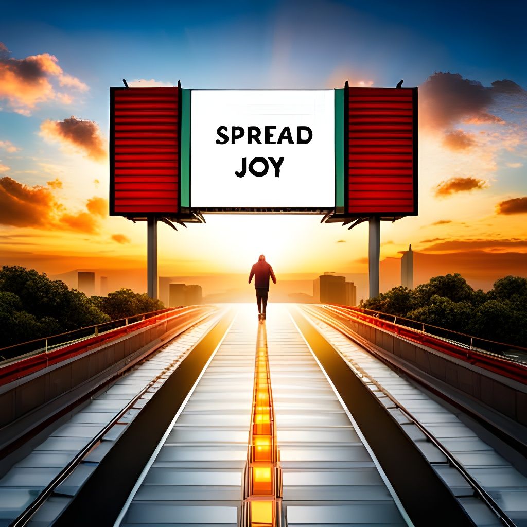 Spread Joy Wherever You Are AI Generated Artwork NightCafe Creator