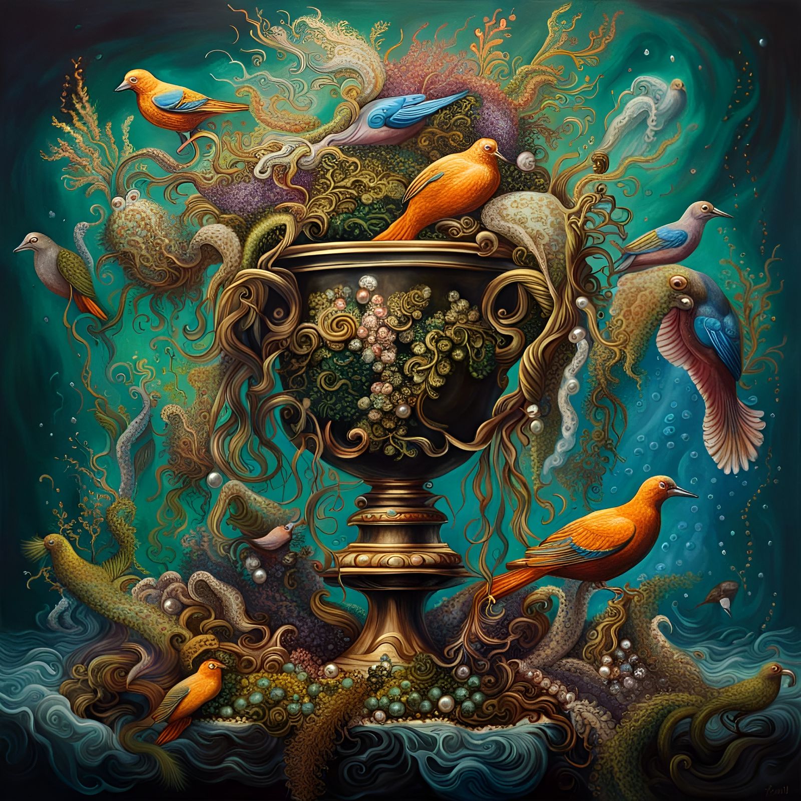 Mother Nature’s trophy 🌿🌿🐦‍⬛🐦‍⬛🏆 🏆  Thank you for raising us!  by @Cotton Candy Art