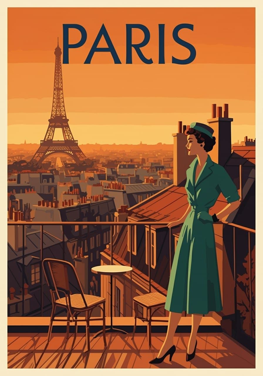 Vintage travel poster 1
