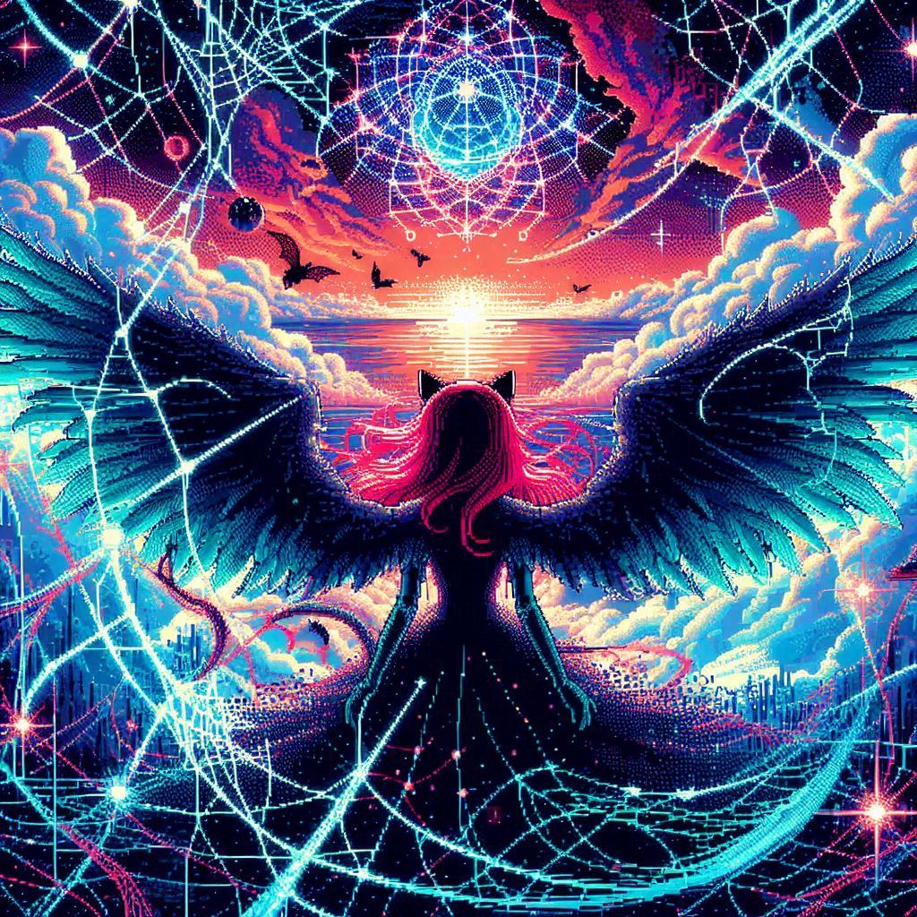 An Angel on the edge of Dark and Light