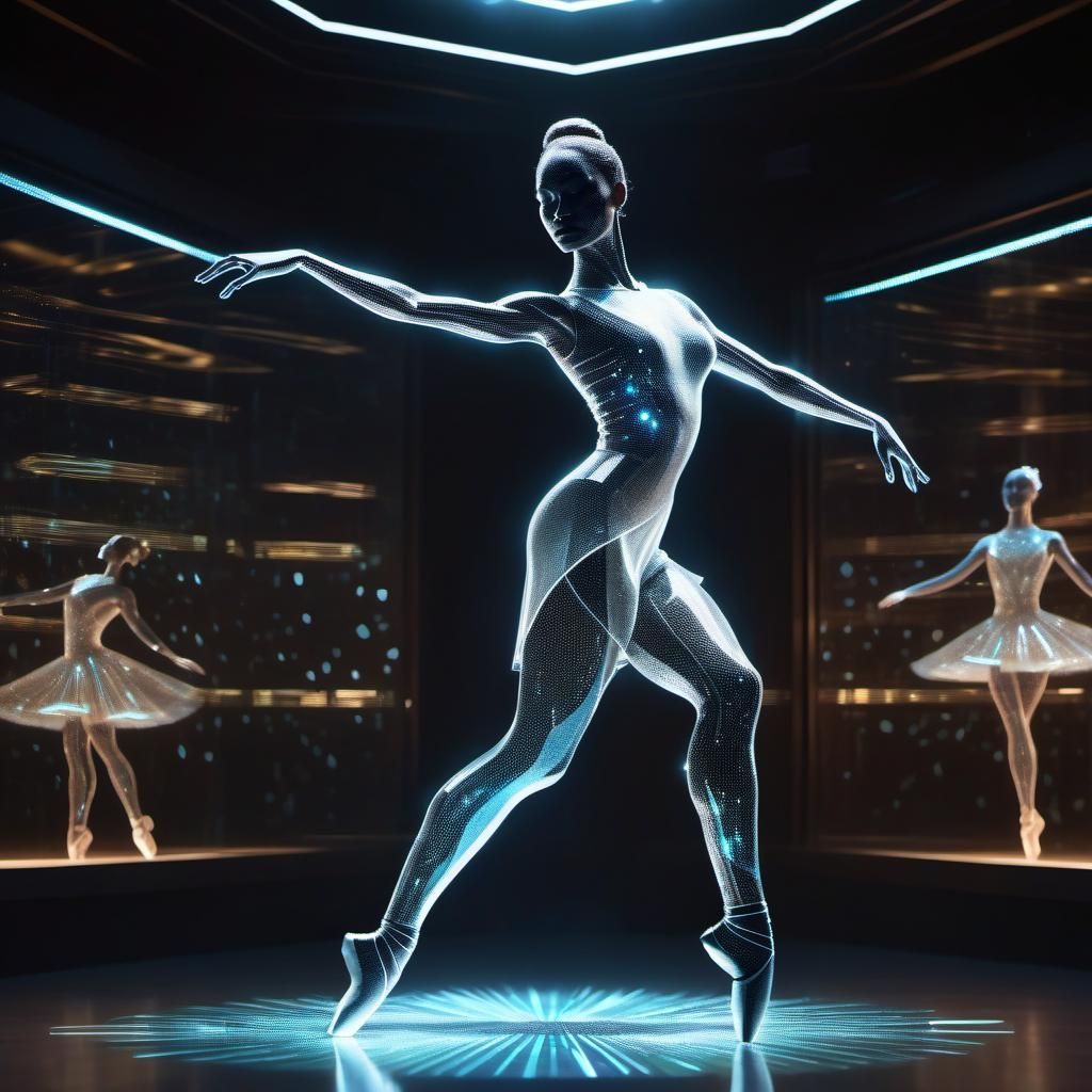Holographic Ballerina  by @Hawk