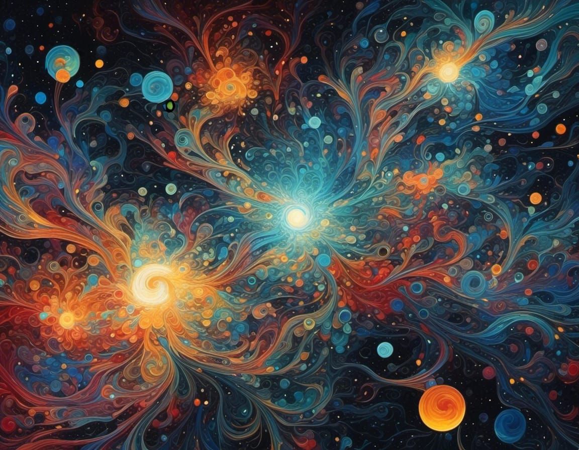 <lora:eye:1.0>magical Ghosts Starry Night abstract expressio...