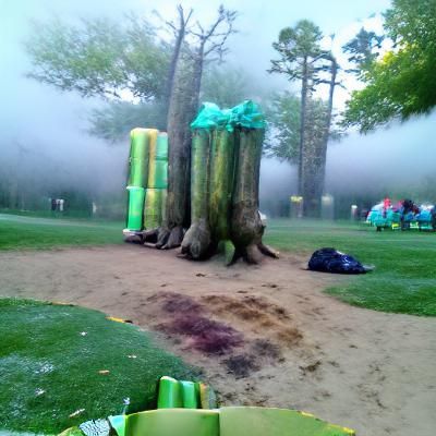 If you come to the forest in the morning, there is still fog...