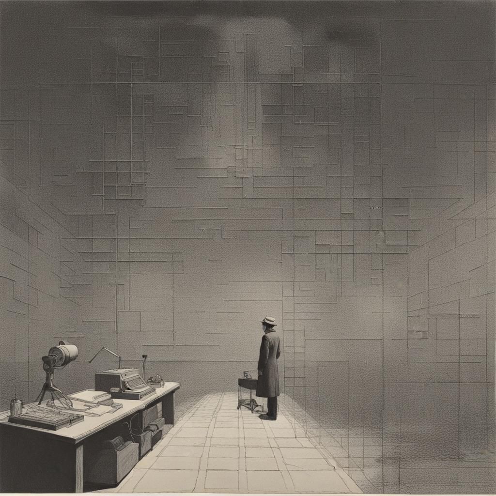 Surreal Deconstructed Landscape in Style of Ernst and Beuys