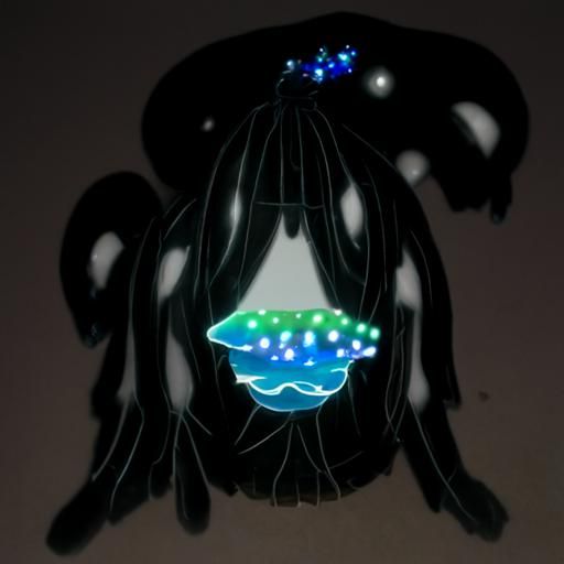 Jellyfish starfish sea slug pop idol (like Hatsune Miku) sin...