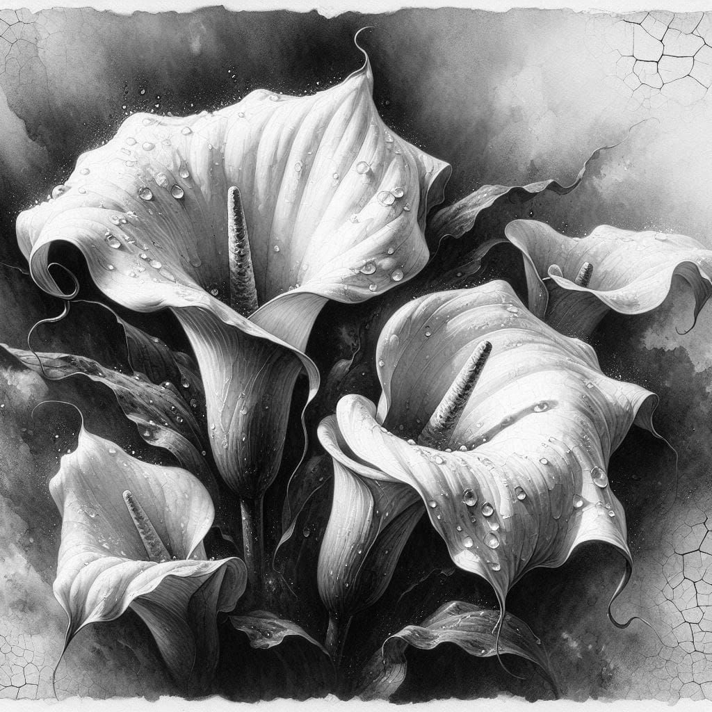 Lily Flowers   by @Marshas Creative AI Designs