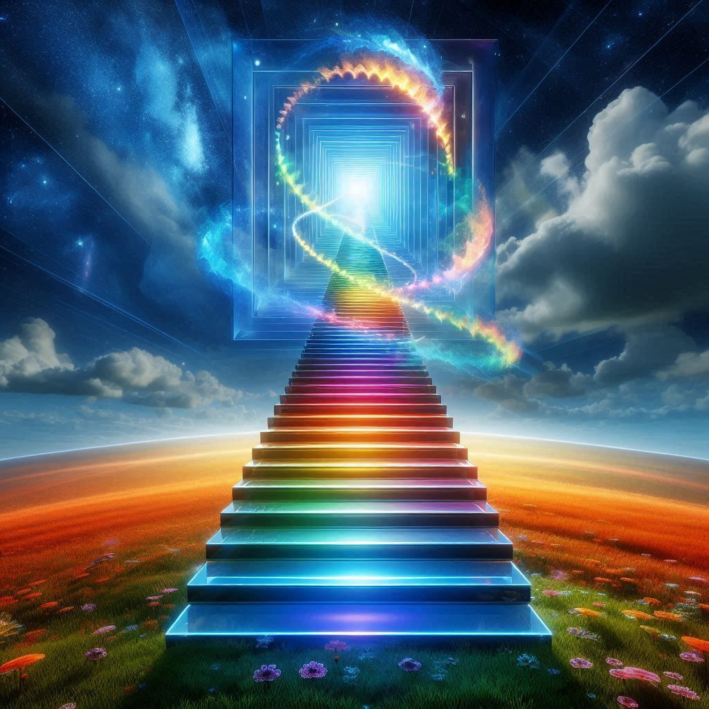 on the way to the infinite multiverse that is heaven..