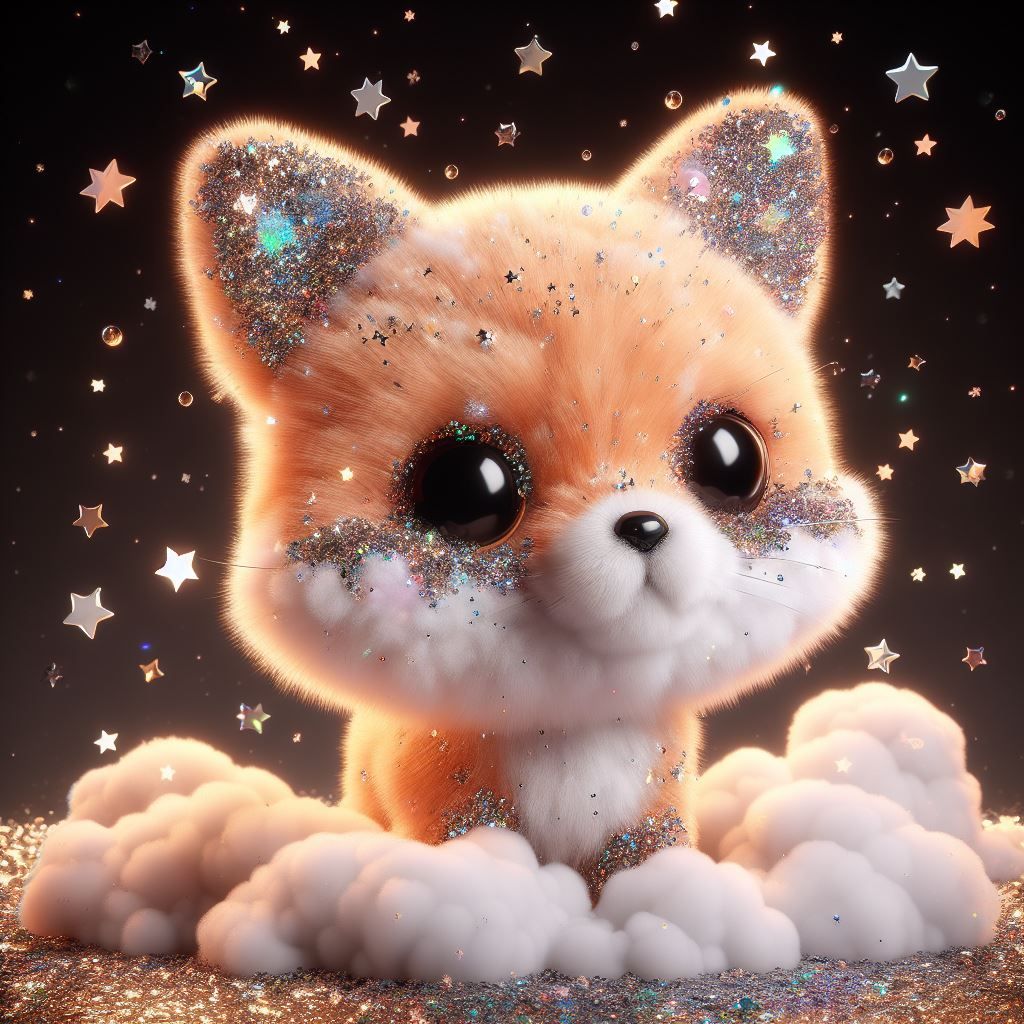 Starry cloudy fox #9