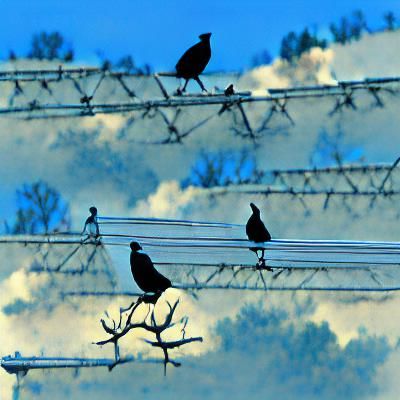 Waiting just like crows on a wire