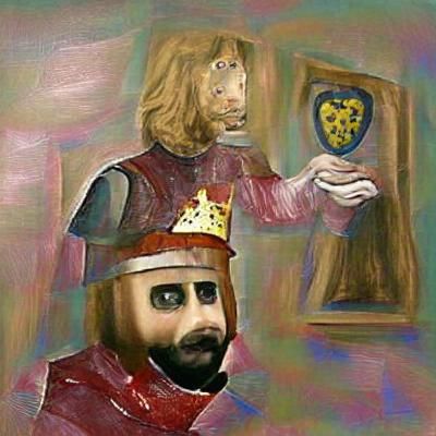 A strange painting of Richard of Lionheart
