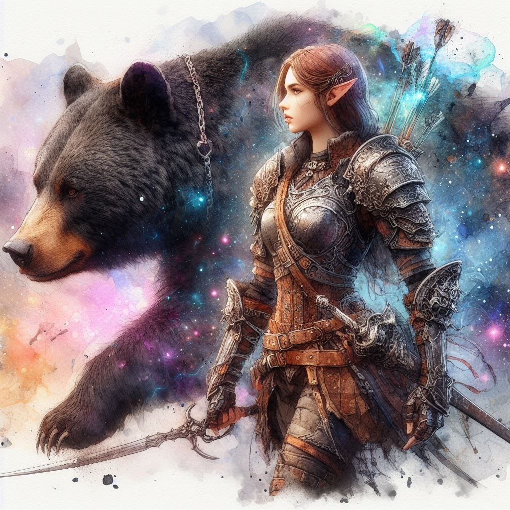 Vex'halia and Trinket - AI Generated Artwork - NightCafe Creator