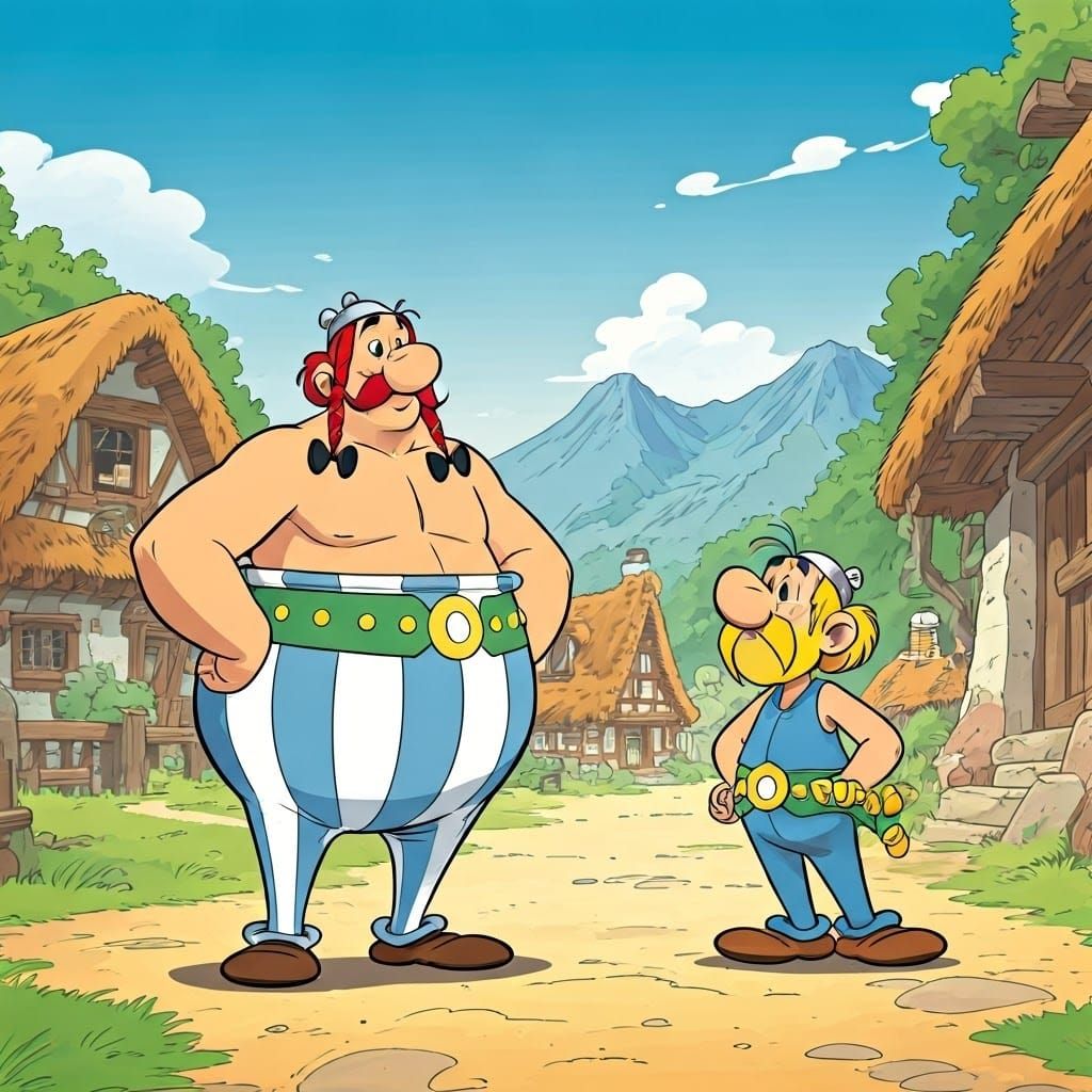 Asterix and Obelix (Google Imagen 3.0 Fast)