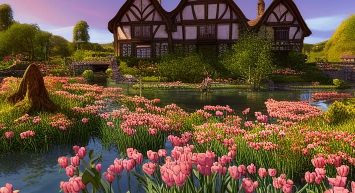 Garden in Spring  by @Nat-Vic