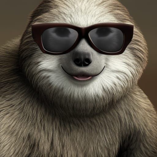 Sloth wearing Sunglasses