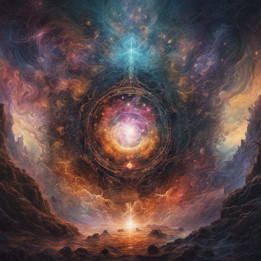 artwork that blurs the boundaries between dimensions, reveal...