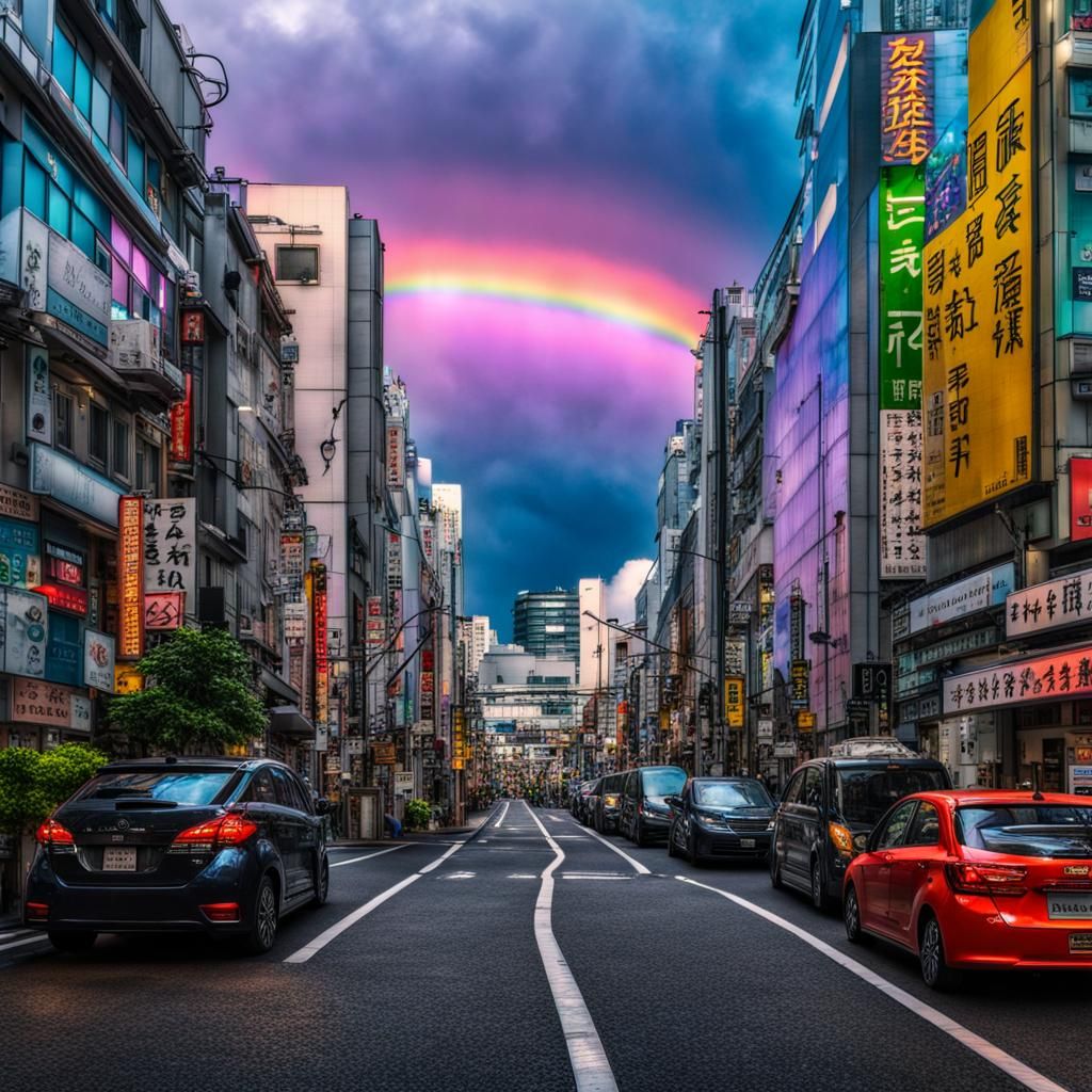 Pretty rainbow Tokyo