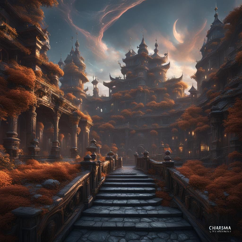 Charismatic Fantasy Concept Art in Deep Color