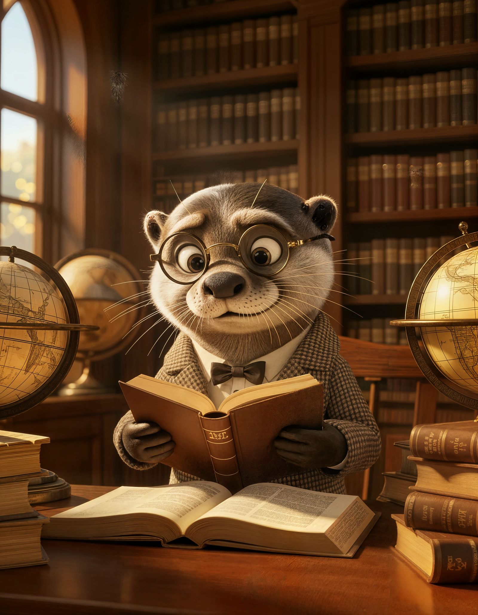 Curious otter.  by @Lost in the wilderness