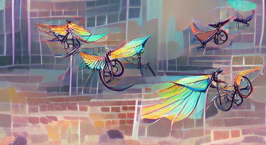 Winged bicycles