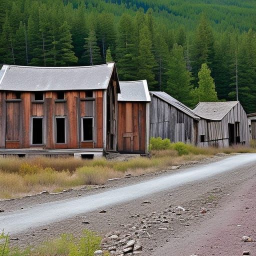 Abandoned mining town