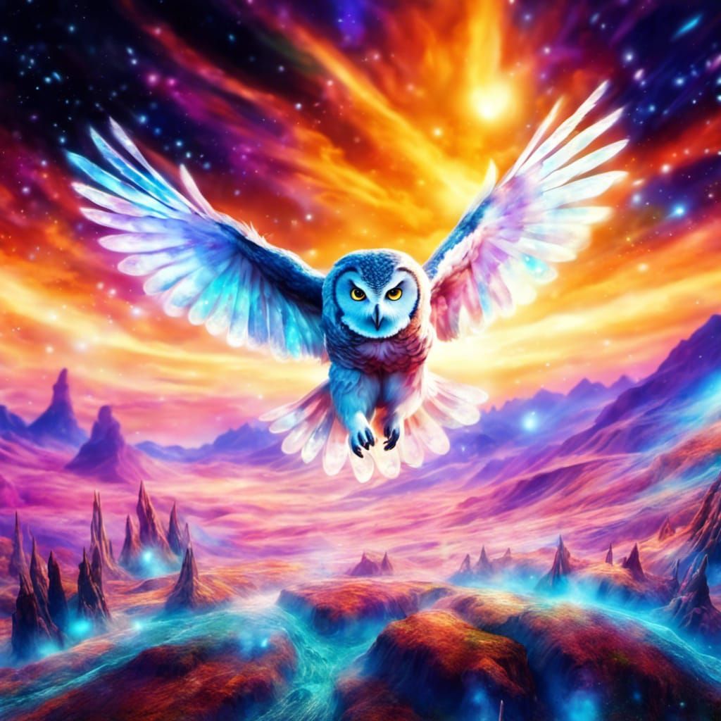 Magic owl - AI Generated Artwork - NightCafe Creator