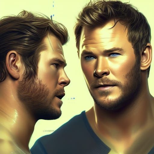 Chris Hemsworth and Chris Pratt