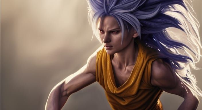Live action film, Realistic and Beautiful Super Sayayin fema...