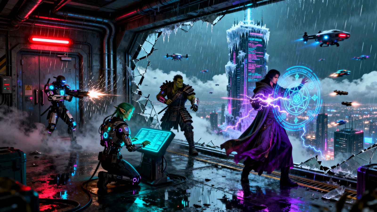 Glitch Syndicate Heist: Breach at Level 47   by @Hallkatla