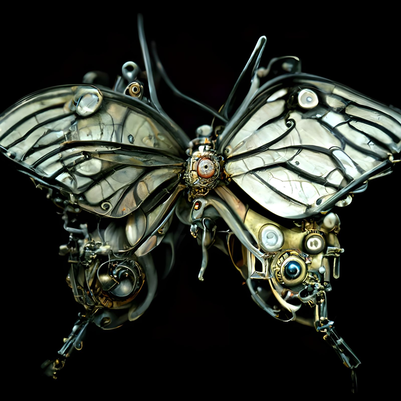 Clockwork Butterfly AI Generated Artwork NightCafe Creator