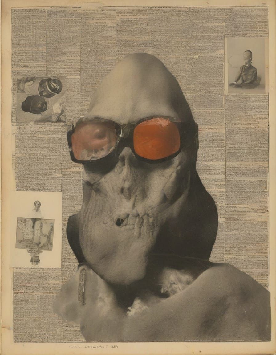 Scary Surreal Collage in Dada Style