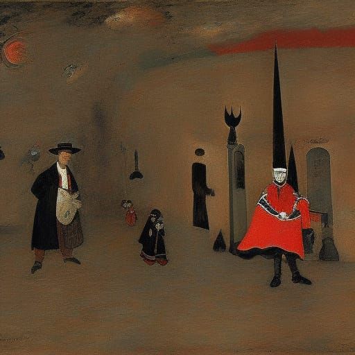 Discusses the whole village - a vampire or a UFO? 
By Amedeo...