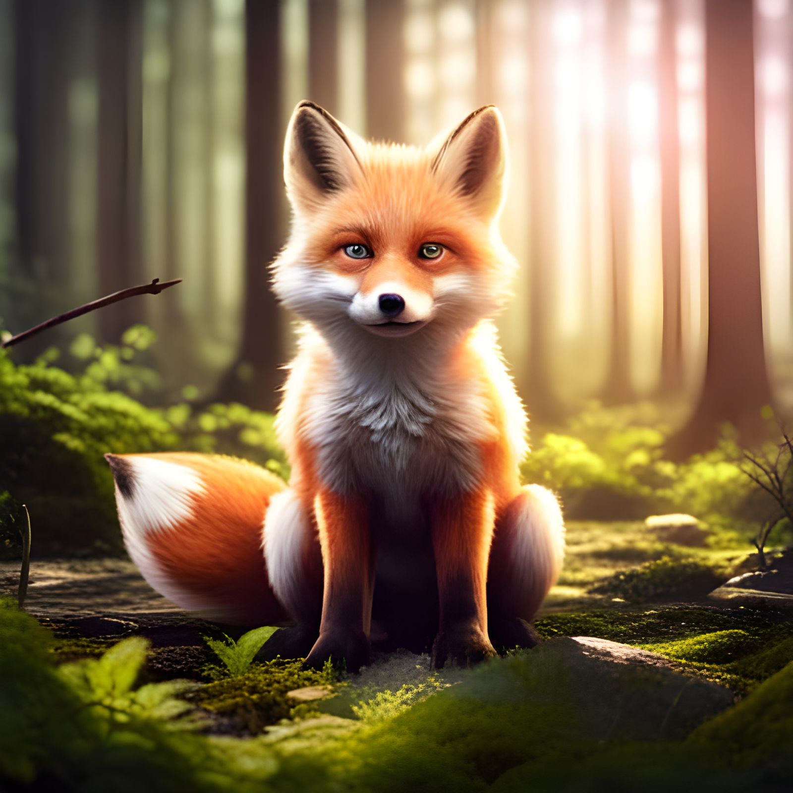 baby fox :3 - AI Generated Artwork - NightCafe Creator