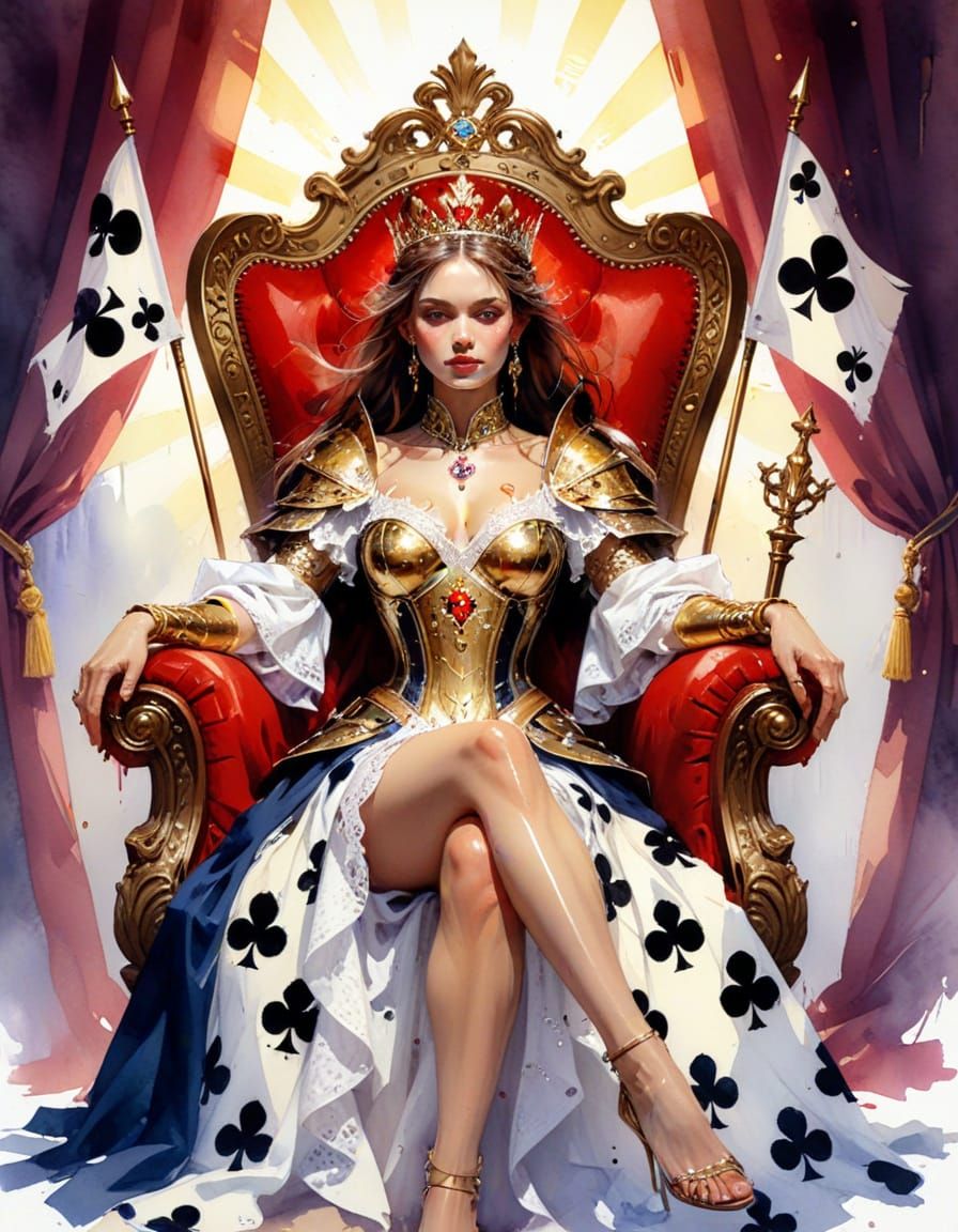 The Queen of Clubs.  by @proofman