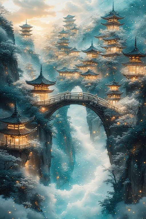 The village on the river of life