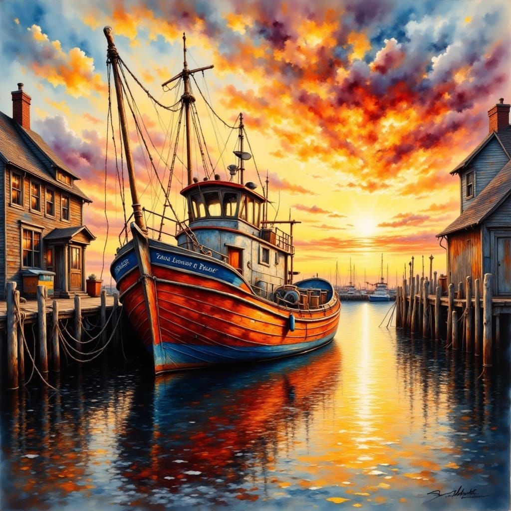 Fishing Trawler  by @Pink