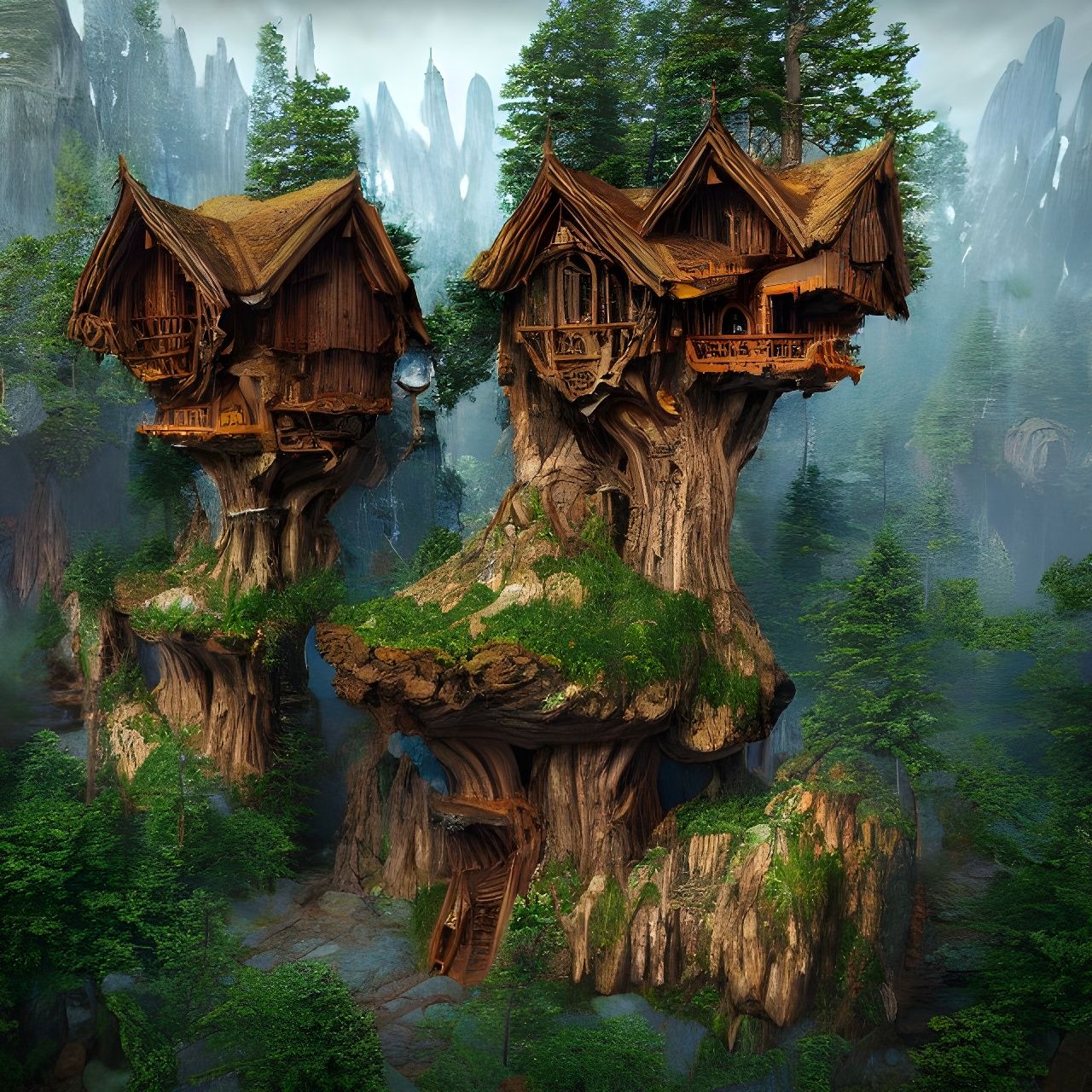 Small Wood Elven settlement