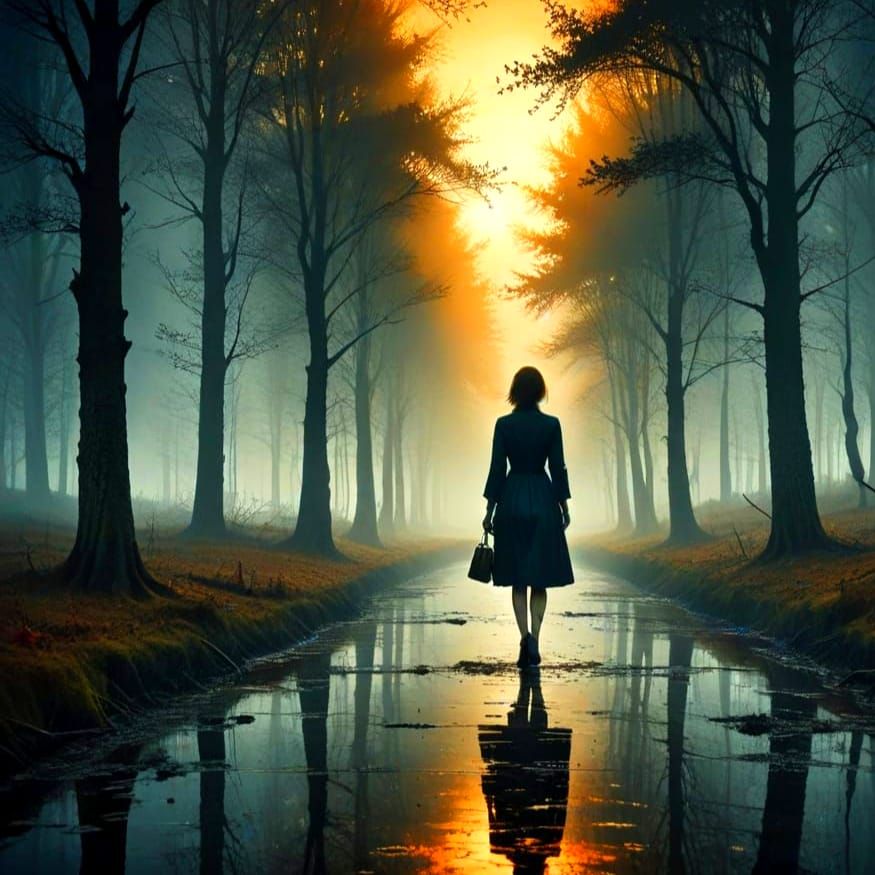 Surrealistic Masterpiece in High Contrast