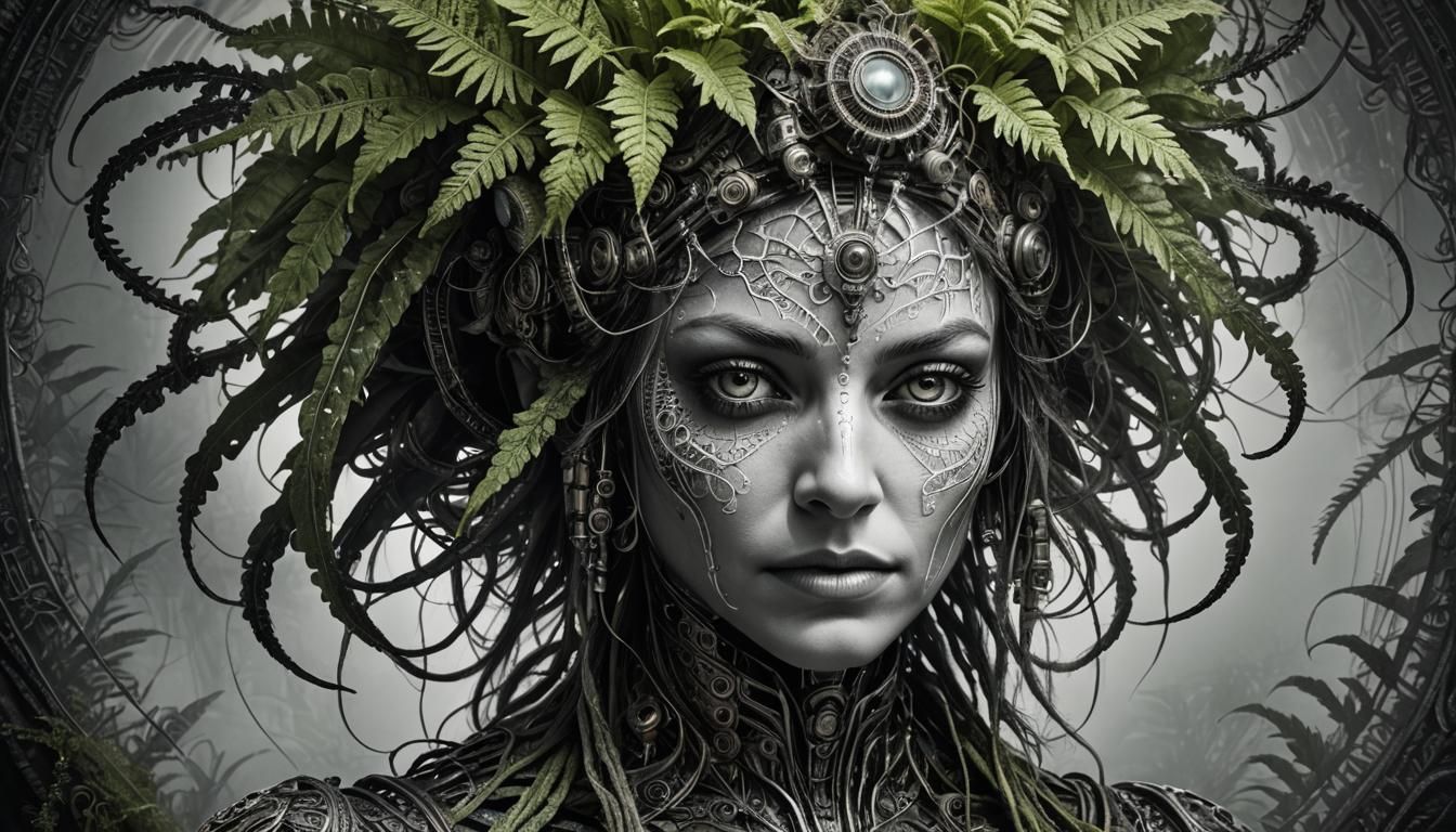 Biopunk Evolution of Tech and Plantlife  by @Strigoi77