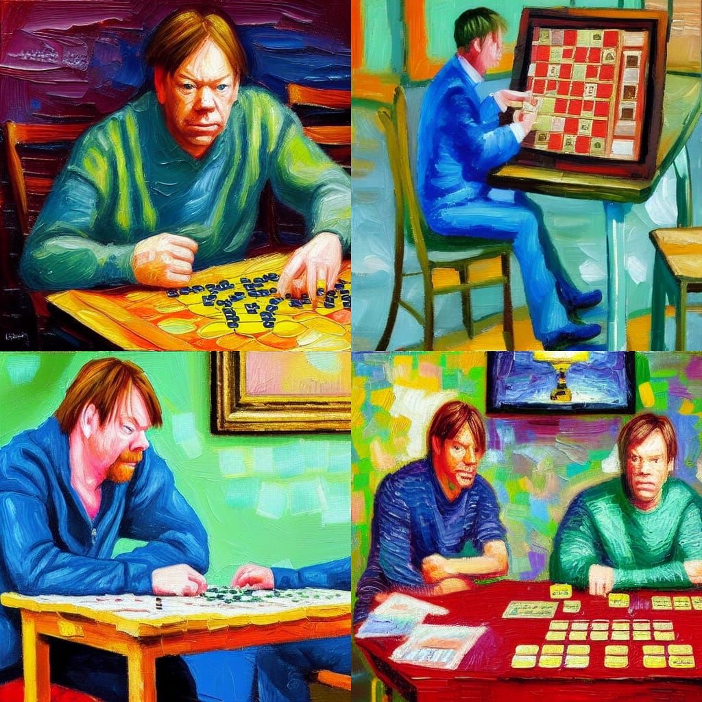 Ian Beale cheats at Scrabble