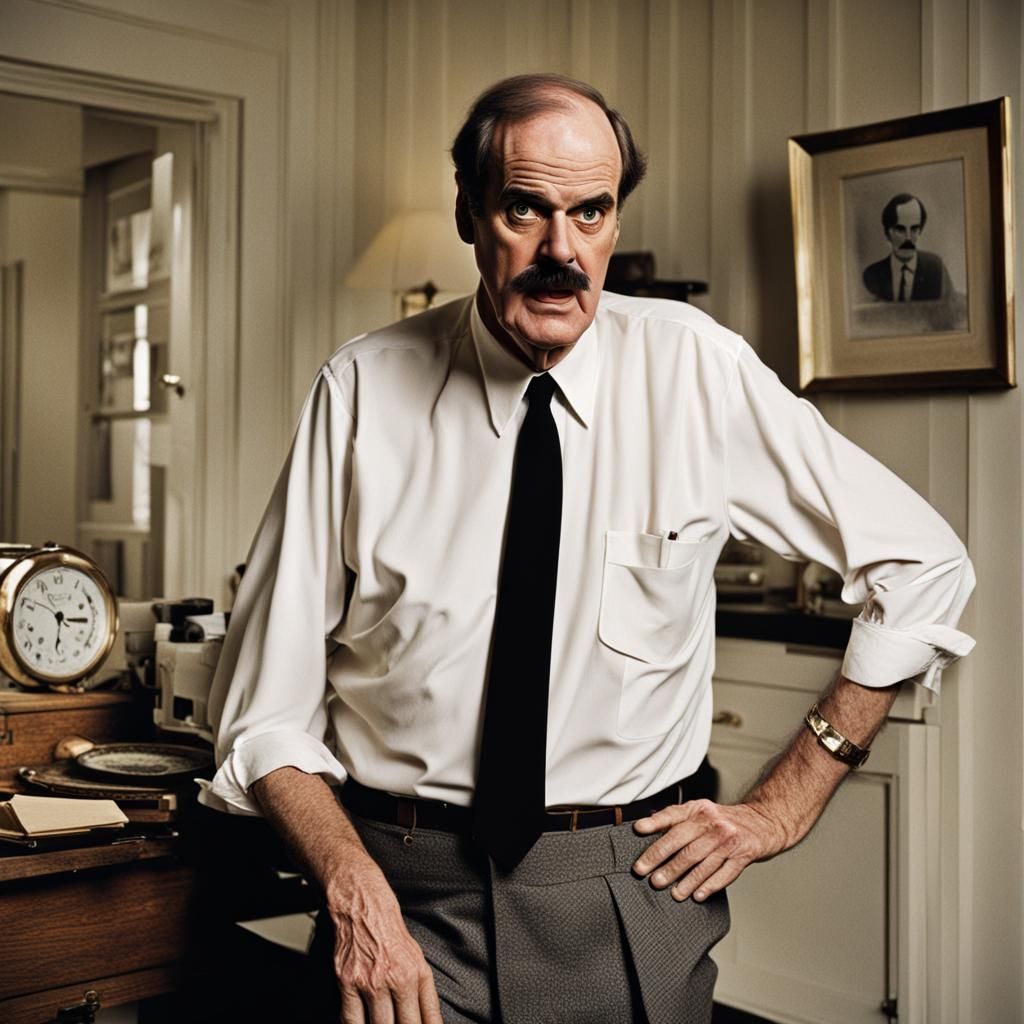 Fawlty Moments A Tribute to Basil 2 AI Generated Artwork NightCafe