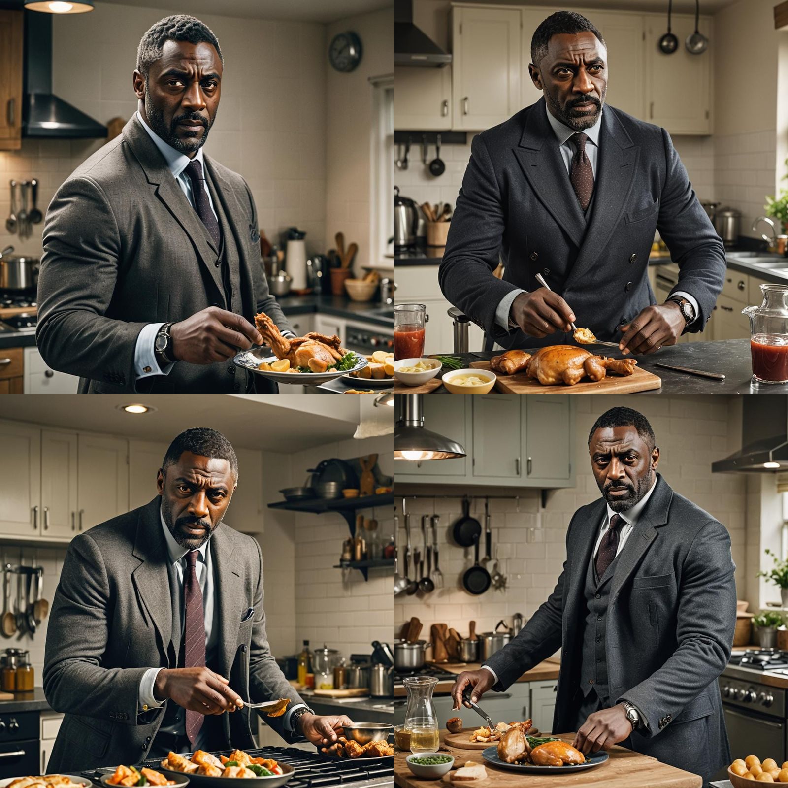 Luther with the murdered chicken.