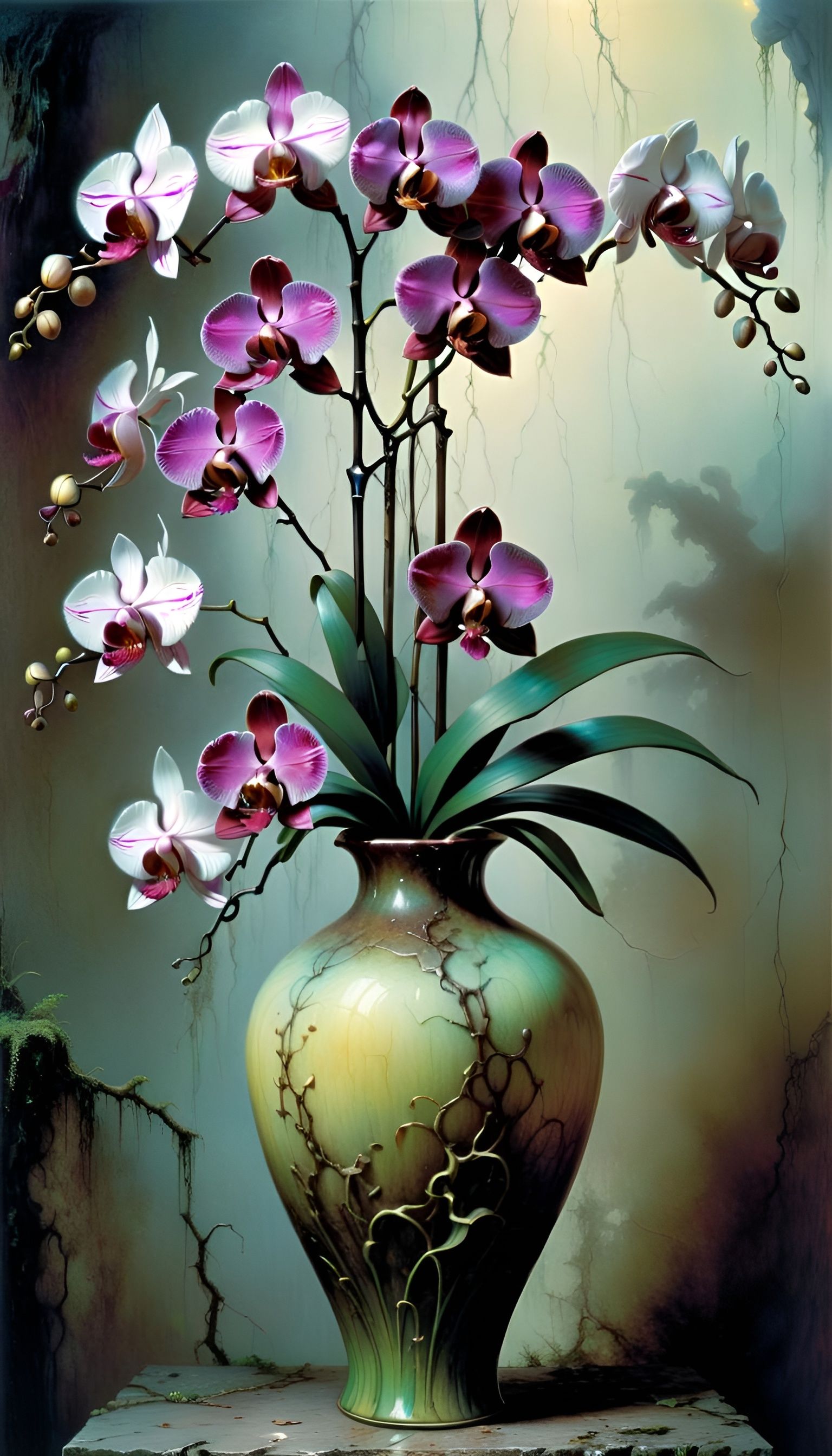 Orchids - AI Generated Artwork - NightCafe Creator