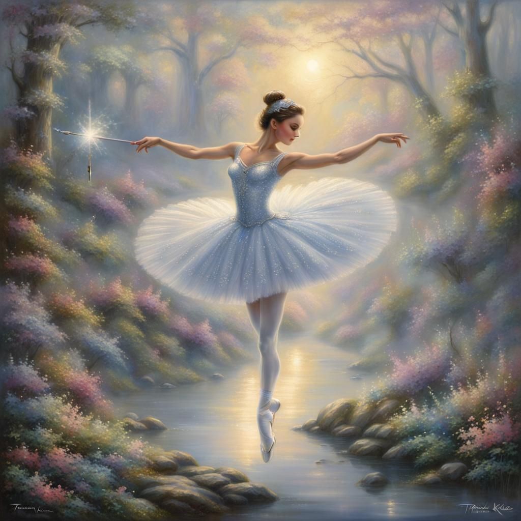 Ballerina in silver