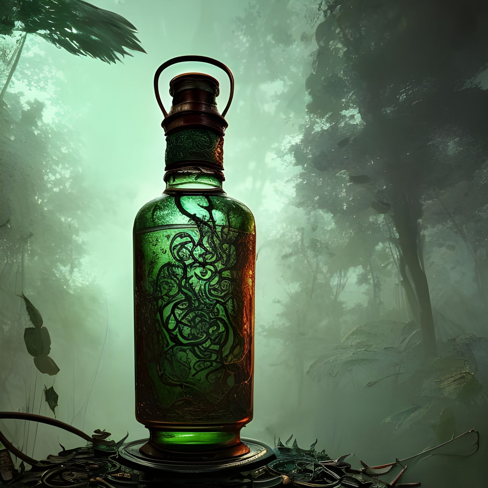 Sealed Vial of Poison AI Generated Artwork NightCafe Creator