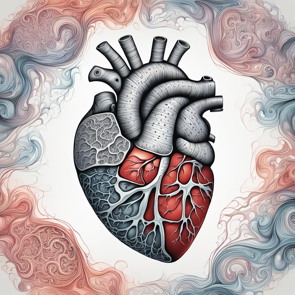Illustration of human heart