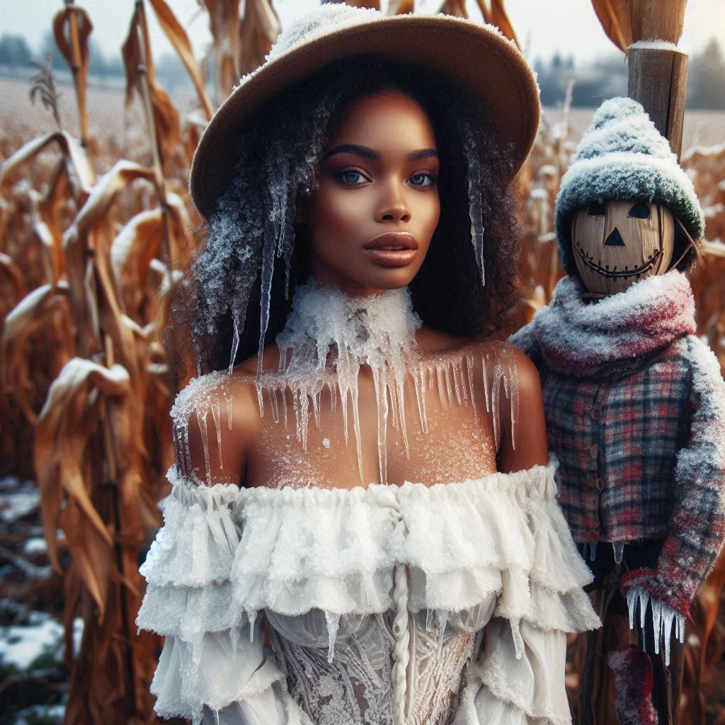 Scarecrow in winter
