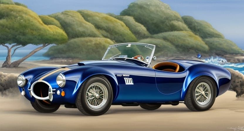 The Shelby AC Cobra In Metallic Midnight Blue  by @Stephen Abell